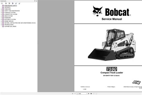 bobcat t590 owners manual